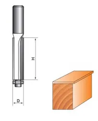 Фреза ГЛОБУС 1020 D6 h18 кромочная прямая